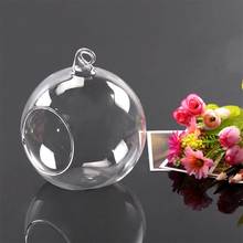 Criativo pendurado vaso de bola de vidro vaso planta flor terrário recipiente decoração do escritório em casa hidropônico redondo vaso de flor transparente 2024 - compre barato