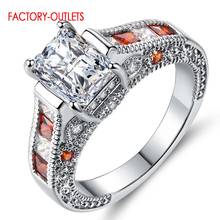 Fast Delivery  Fashion Female Jewelry New Style Genuine 925 Sterling Silver Wedding Rings For Women Girls Drop Shipping 2024 - buy cheap