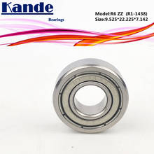 Kande Rolamentos 10pcs ABEC-1 R6 Polegada 10pcs ABEC-5 R6 ZZ ZZ Rolamento 9.525*22.225*7.412 milímetros 2024 - compre barato