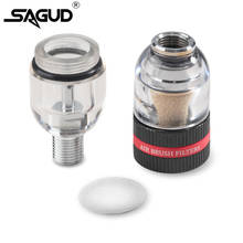 Sagud Airbrush in-Line Mini Air Filter Moisture Trap Oil-Water Separator with 1/8" Threads for Airbrushes and Hoses Connection 2024 - buy cheap