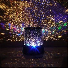Projetor de luz noturna de led, lâmpada de projeção led romântica com céu estrelado, estrela, lua, mestre, crianças e bebês 2024 - compre barato