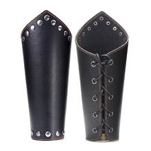 Faux Leather Arm Guard Medieval Knight Bracer Halloween Costume Party Props Wristband Protector Protective Safety Gloves 2024 - buy cheap