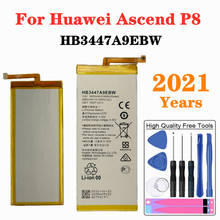 2021 For Huawei P8 Phone Battery 2600mAh HB3447A9EBW Battery For Huawei Ascend P8 GRA-L09/UL00/CL00/TL00/TL10/UL10 + Tools 2024 - buy cheap
