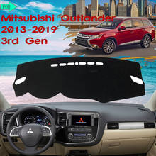 Car Dashboard Rug Cover Dash Mat Protective Avoid Light Carpet for Mitsubishi Outlander 2013~2019 2014 2015 3rd Gen Auto-Goods 2024 - buy cheap