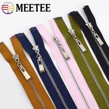 2/5pcs Meetee 15-70cm 3# Metal Zippers Closed&open Silver Zip for Bags Purse Wallet Garment Sewing Accessories 2024 - buy cheap