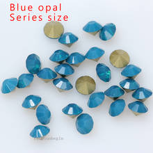 Top ss4 ss6 ss12  blue opal point back czech crystal rhinestones jewels Nail Art Hair accessories wedding decoration beads craft 2024 - buy cheap