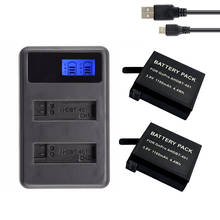 2Pcs AHDBT-401Batteries + LCD USB Dual Slots Carregador Para GoPro Herói 4 bateria Acessórios da câmera Ação 2024 - compre barato