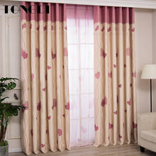 TONGDI Children Printing Elegant Heart Blackout Curtains High-grade Decoration For Home Parlor Sitting Room Bedroom Living Room 2024 - buy cheap