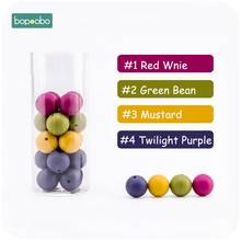 Bopoobo 15mm 500pc Food Grade Silicone Beads Baby Teething Nursing Beads DIY Pendant Pacifier Clip Accessories Rodent Teethers 2024 - buy cheap