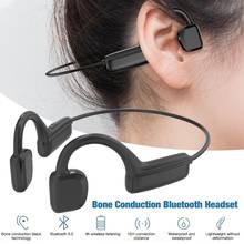 Fones de ouvido wireless g1, bluetooth 5.0, condução óssea, à prova de suor, esportivo ao ar livre, com microfone, headset 2024 - compre barato