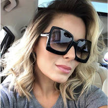 2021 New Oversized Classic Fashion Sunglasses Women Retro Square Plastic Sunglasses Shade Outdoor Driving Sun Glasses Uv400 2024 - buy cheap