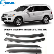 Side Window Visors For Mercedes GL X164 GL450 2006 2007 2008 2009 2010 2011 2012 Weather Shields Sun Rain Guard Deflectors SUNZ 2024 - buy cheap