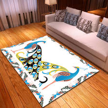 Tapete com estampa de pavão em 3d, decoração com desenhos para a casa, sala, quarto, infantil 2024 - compre barato