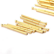 100PCS/bag PA125-H2 Nine-jaw Plum Blossom Head Brass Spring Test Pin Needle Tube 2.02MM Long 33.35mm Thimble 2024 - buy cheap