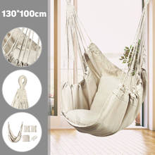 Hammock Chair Outdoor Indoor Garden Bedroom Furniture Outdoor Hanging Chair For Child Adult Safety Camping Swing Chair 2024 - buy cheap