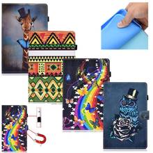 Case For Kindle Fire HD 8 2018 2017 2016 Case Pu Leather Wallet Smart Printed Cover For Kindle Fire HD8 6th 7th 8th Gen Fudna 2024 - buy cheap