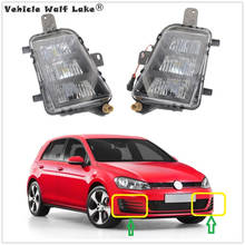 Lámpara LED antiniebla para coche, faro delantero DRL, sin Error, para VW Golf 7, A7, MK7, GTI, GTD, 2013, 2014, 2015, 2016, 2017, 2 uds. 2024 - compra barato