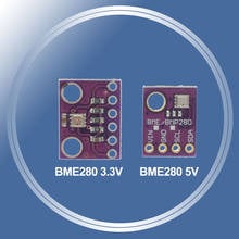 Высокая точность! 3 в 1 BME280 1,8-5 в цифровой датчик температуры и влажности, Барометрический датчик давления, модуль, GY-BMP280 I2C SPI 3,3 В 2024 - купить недорого