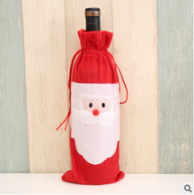 Рождественские украшения Санта-Клаус красный мешок бутылки вина пакет для красного вина Подарочная сумка шампанское вино набор 2024 - купить недорого