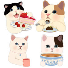 Three Ratels CM28 Funny kitten wall stickers for kids Refrigerator label gabinete gamer home decoration accessories 2024 - buy cheap