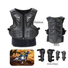 Children Body Protect Armor Motocross equipment Child Skiing skating BMX Knee Elbow Armour Kids Race Shock Resistant Armor 2024 - buy cheap