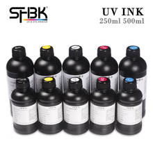 Cabeça de impressão para impressoras inkjet, led uv, 250ml, 500ml, para dx4 dx5 dx6 dx7 tx800 xp600, epson a2 a3 a4 e grande plana, tinta rígida 2024 - compre barato