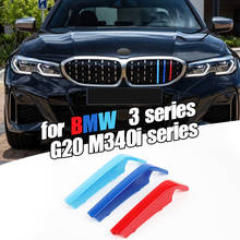 Car Front Grille Trim Bumper Cover Strip 3D M Styling Cover Stickers for BMW 3 Series G20 M340i 2020 Auto Accessories Dropship 2024 - buy cheap