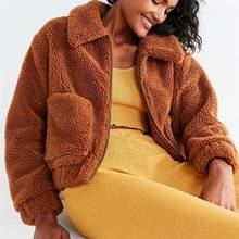 Autumn Winter loose Faux Fur Coat Women 2021 Casual Warm Zipper Fur Jacket Plush Overcoat Pocket Plus Size Teddy Coat Female 2024 - buy cheap