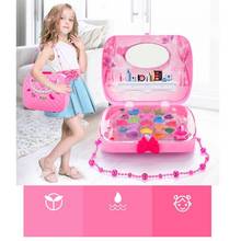 Baby Girls Make Up Set Toys Pretend Play Cosmetic Bag Beauty Hair Salon Toy Makeup Tools Kit Children Pretend Play Toys 2024 - buy cheap