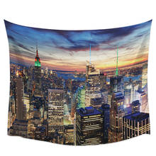 Modern City Modern Tapestry Wall Hanging Room Blanket Yoga Mat Large Rectangle Home Art Decor Beach Mat 2024 - buy cheap