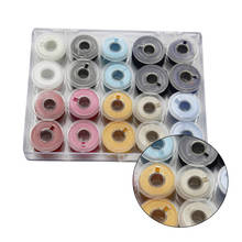 20Pcs/Set Bobbins Box Set Sewing Machine Spools Colorful Plastic Metal and Case Storage Box Sewing Equipment Tools Accessories 2024 - buy cheap