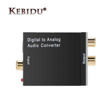 Kebidu-conversor de áudio, adaptador digital para analógico, fibra óptica, rca, sinal coaxial toslink para analógico 2024 - compre barato