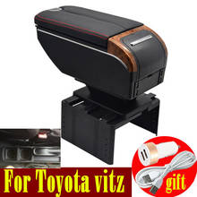 Reposabrazos para Toyota Vitz, caja de almacenamiento con doble puerta abierta, 7USB consola central, reposabrazos 2024 - compra barato