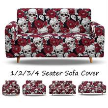 Alternative sofa cover skull head Retro 1234 seat sofa cover elastic washable L-shape universal sofa decorative cover 2024 - buy cheap