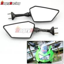 Черные мотоциклетные зеркала заднего вида для Kawasaki Ninja 250 250R EX250 K8F 2008 2009 2010 2011 2012 2024 - купить недорого