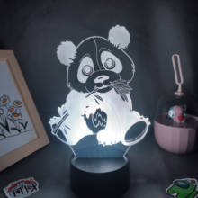 Animal Cute Panda RGB Led Neon Night Lights Colorful Birthday Gifts For Friends Kid 3D Lava Lamps Bedroom Manga Table Decoration 2024 - buy cheap