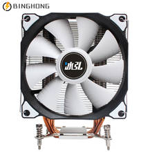 BINGHONG-enfriador de 4 tubos de calor para CPU, ventilador de PC silencioso de 120mm, 4 pines, PWM, para radiador de placa base Intel X79 X99, LGA2011, disipador térmico de CPU 2024 - compra barato