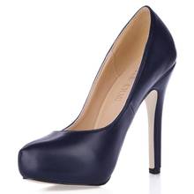 Patent Sexy Party Round Toe Stiletto High Heel Women Pumps Fashion Dress Work Ladies Office Shoes YJ16g 2024 - buy cheap