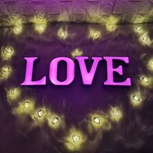 26 Letter English LED Night Light Marquee Sign Stand Lamp Birthday Wedding Party Bedroom Wall Hanging Decoration Drop Ship 2024 - buy cheap