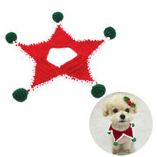Collar navideño para mascotas, bufanda grande de punto para disfraz de perro, pañuelo para perros y gatos, accesorios para perros grandes 2024 - compra barato