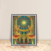 A roda da fortuna poster impressão tarô arte pagã mitologia psicodélica cigana deusa arte posters arte da parede 2024 - compre barato