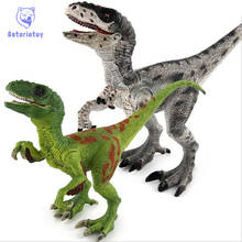 Jurássico parque mundial tyrannosaurus velociraptor rex dinossauro modelo de brinquedo plástico presente das crianças 2024 - compre barato