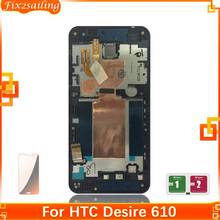 Pantalla LCD 100% probada para HTC Desire 610 D610, montaje de digitalizador con pantalla táctil de repuesto con marco para HTC 610 2024 - compra barato