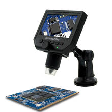Microscopio Electrónico de vídeo con pantalla LCD, cámara de aumento con Zoom para teléfono, PCB, soldadura artesanal, VGA, HD, 3,6 MP, 600X, G600 2024 - compra barato