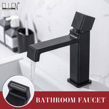 ELLEN Bathroom Basin Sink Faucet Hot Cold Water Crane Mixer Tap Deck Mounted Black Sink Faucets ELM1013 2024 - buy cheap