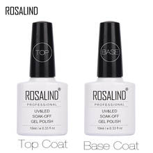 ROSALIND 10ML Top Base Coat Gel Nail Polish For Nail Extension UV LED Gel Lacquer Nail Art Primer For Nails Semi Permanent T 2024 - buy cheap