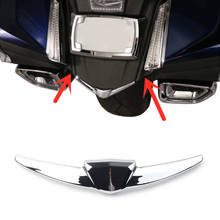 Chrome abs motocicleta traseira fender ponta acento guarnição para honda goldwing 1800 2018 2019 2020 gl1800 ouro asa 18 19 20 2024 - compre barato