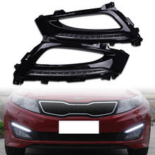 1Pair Car Front Left Right LED Daytime Running Light DRL Driving Fog Lamp For KIA Optima K5 2010 2011 2012 2013 2024 - buy cheap