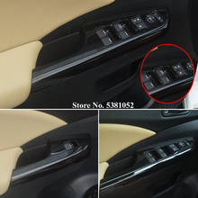 Cubierta de interruptor de ventana de estilo de coche, embellecedor de Panel de botones, reposabrazos interior, decoración para Honda CRV CR-V 2013 2014 2015 2016, accesorios 2024 - compra barato