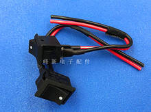 5pcs 2 feet 2 files KCD11 with wire rocker switch power supply rocker self-locking button HF606 10*15 2024 - buy cheap